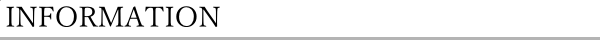 インフォメーション